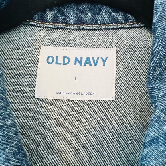 Old Navy Denim Jean Jacket Size Large NWOT - Picture 2 of 4